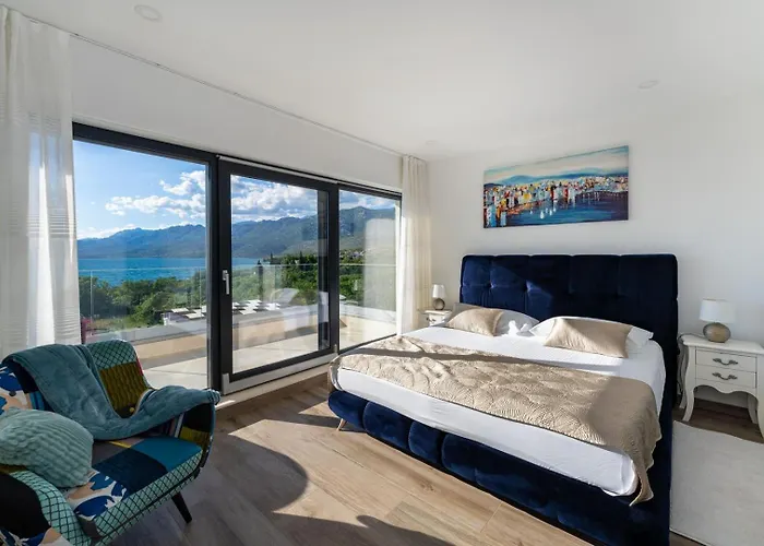 Luxury Wonder Heated Pool 32 M2 Sea View Villa Maslenica